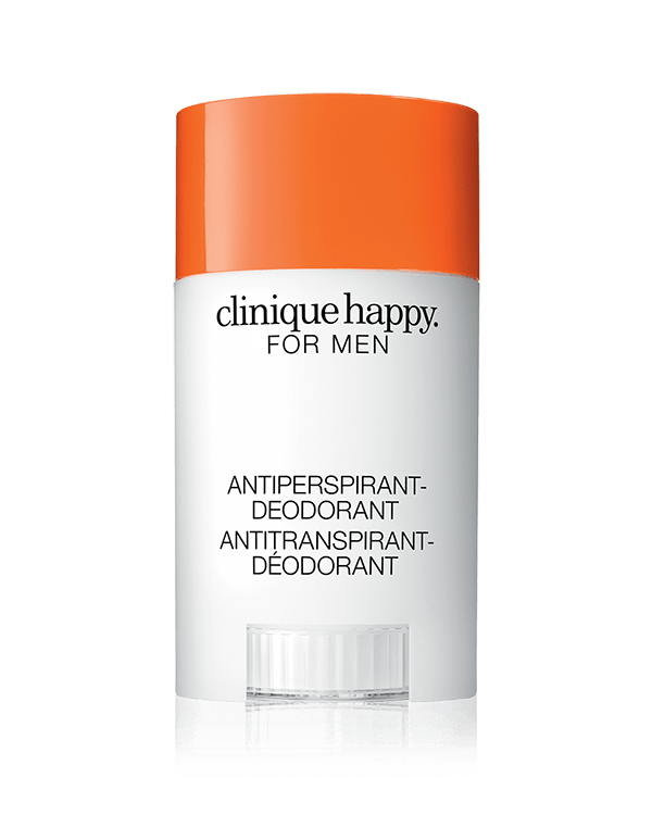 Дезодорант-антиперспирант с ароматом Clinique Happy™ For Men, Высокоэффективная защита от пота и неприятного запаха с легким ароматом.