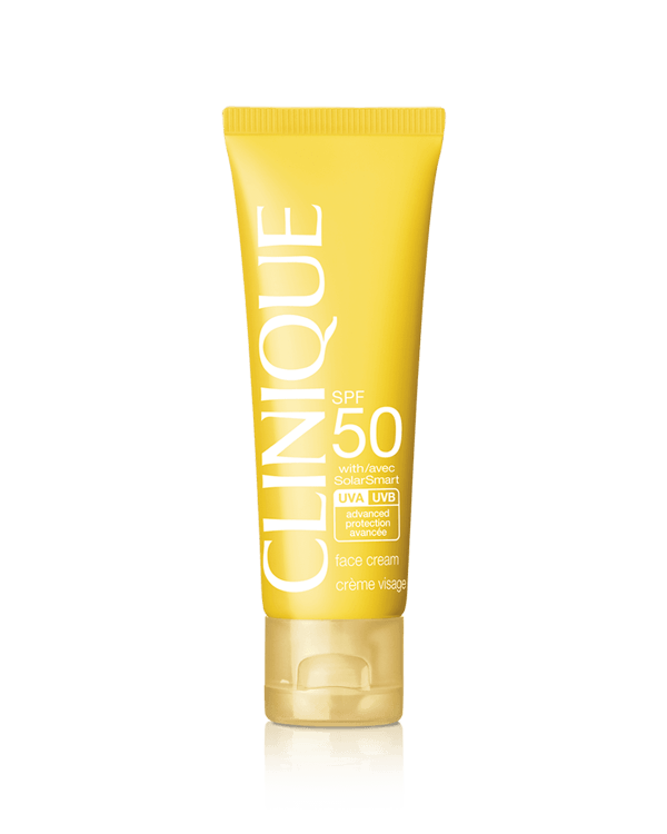 Солнцезащитный крем для лица Face Cream SPF 50, Средство с высокой степенью защиты от ультрафиолетовых лучей групп А и В и технологией SolarSmart защищает и восстанавливает кожу.